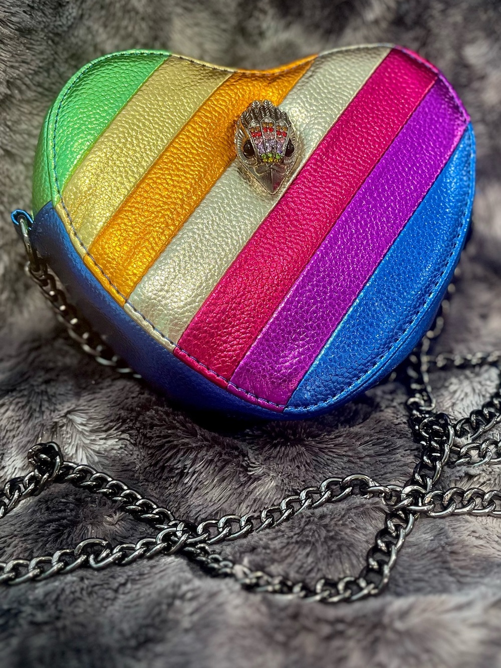 Kensington Rainbow Heart Crossbody Bag